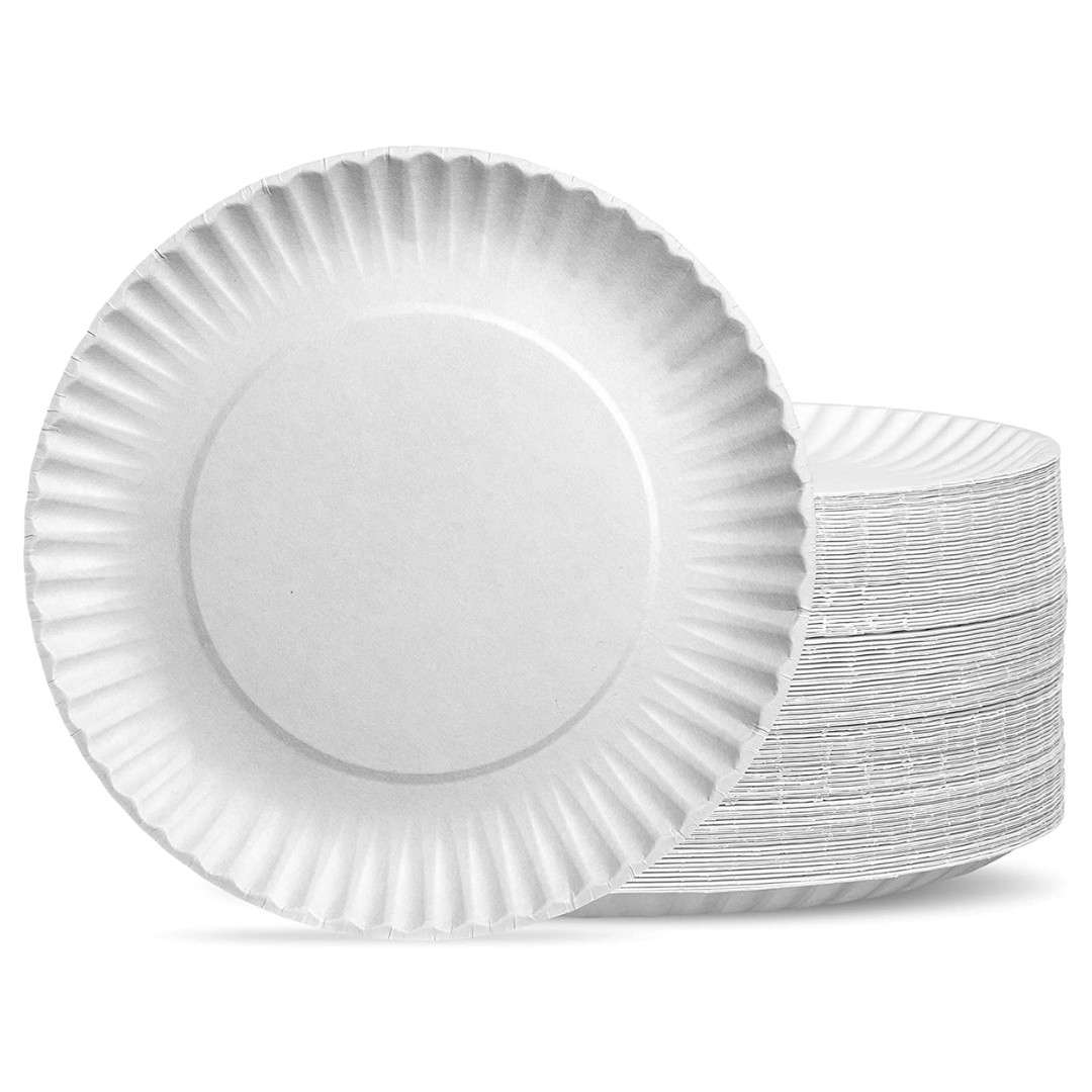 Plato Carton N° 1  100 unidades / Plato Desechable 15cm-0