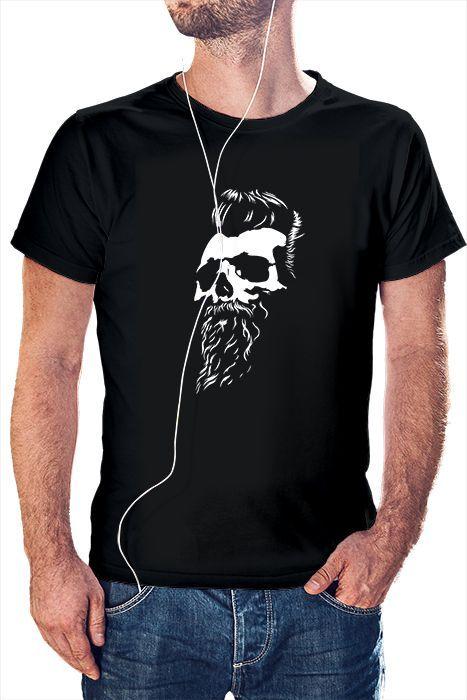 Polera Hombre diseño calavera 9-0