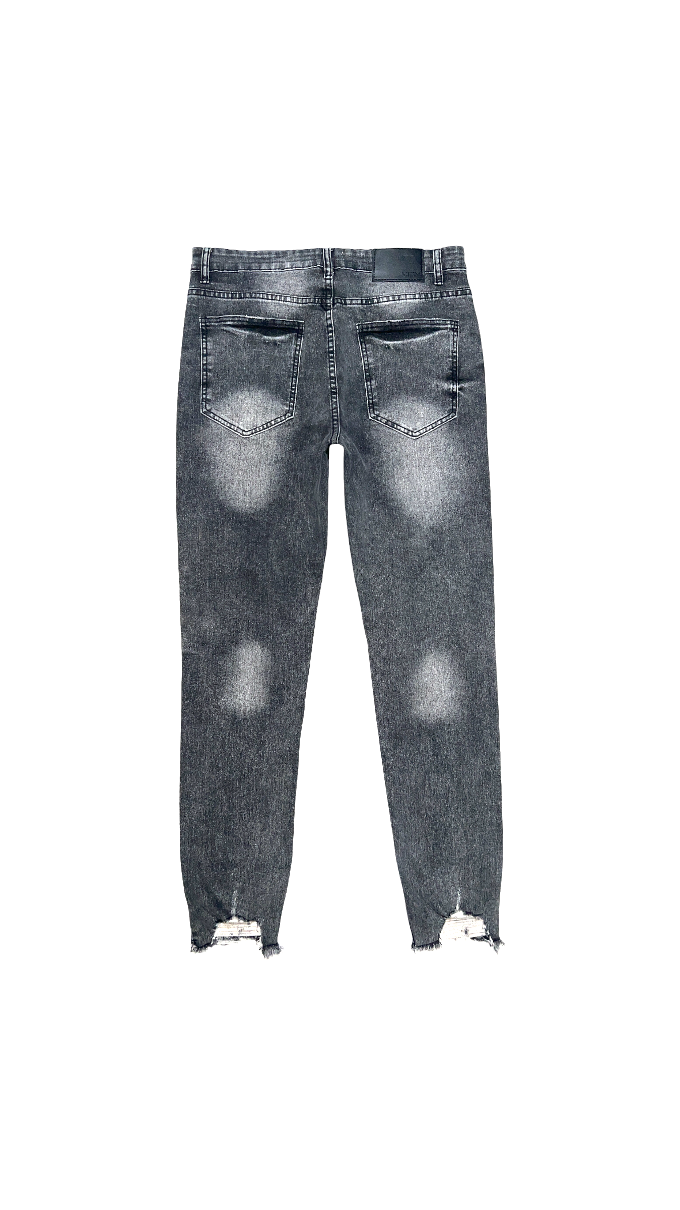 Jeans Hombre Skinny Gris Focalizado con Destroyer-7