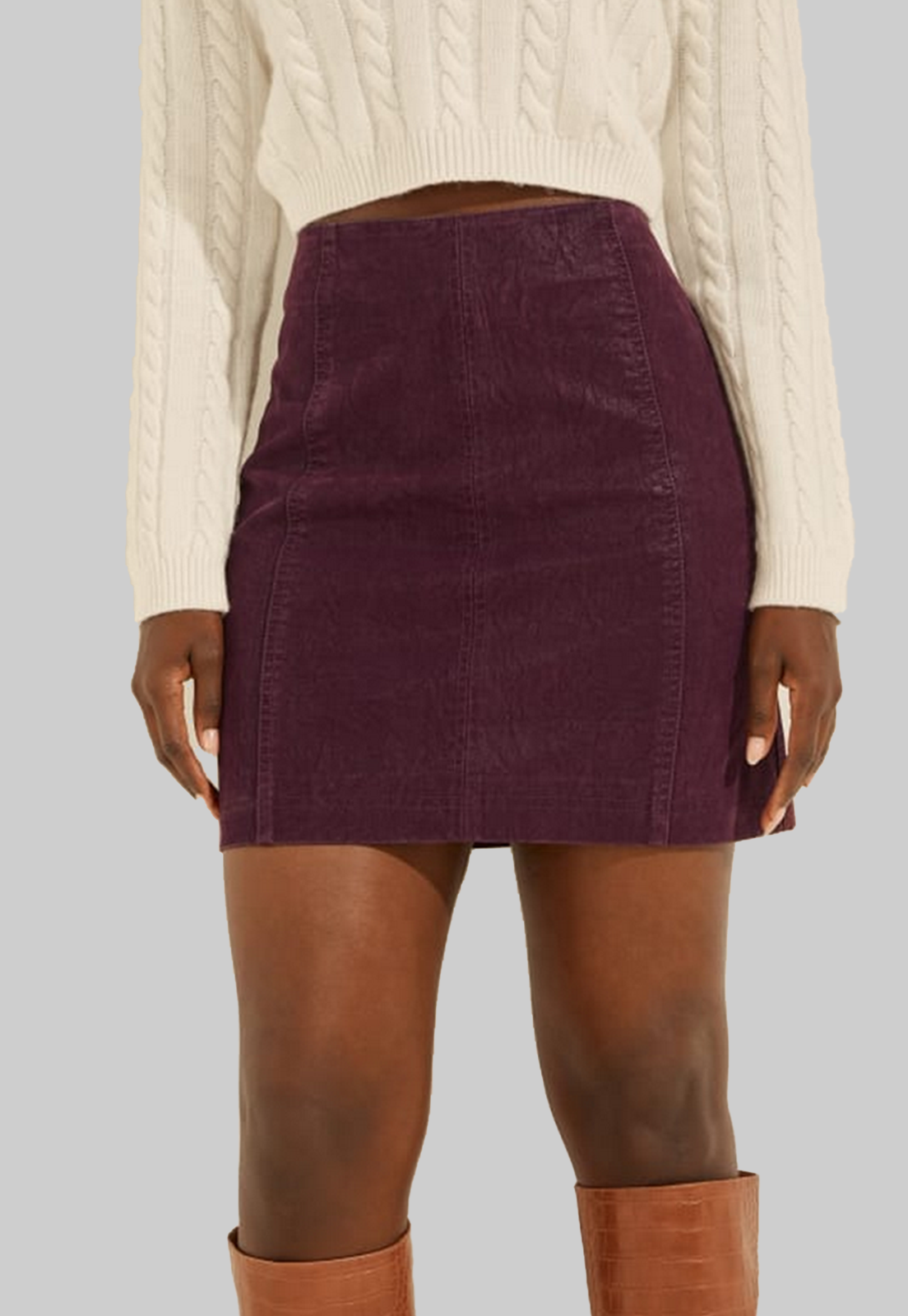Falda Guess Woven Skirts G4C8 Burdeo-0