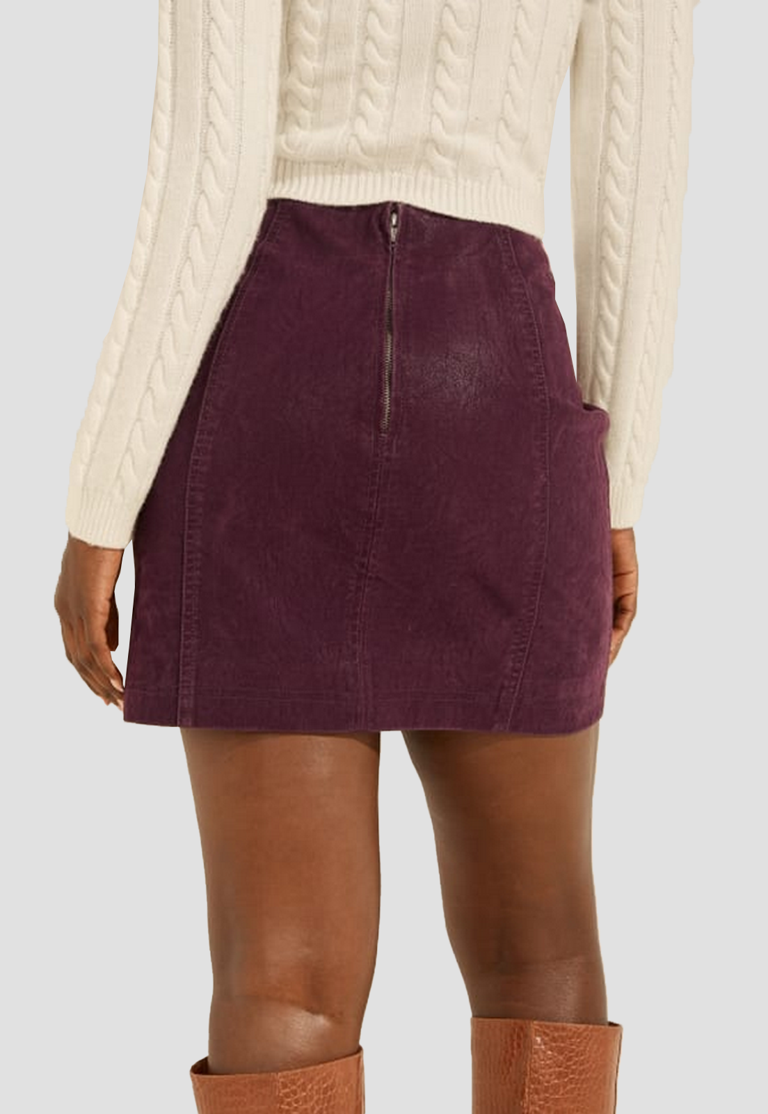 Falda Guess Woven Skirts G4C8 Burdeo-3