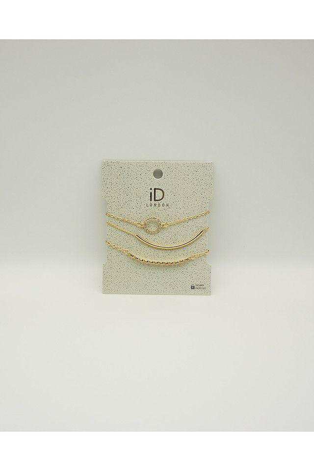 Pulsera Set Blanda Dorada Circulo ID-0