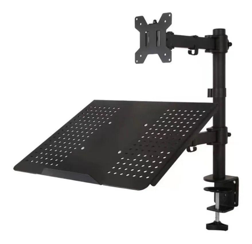 Soporte Monitor Y Notebook Brazo Articulado Escritorio-2