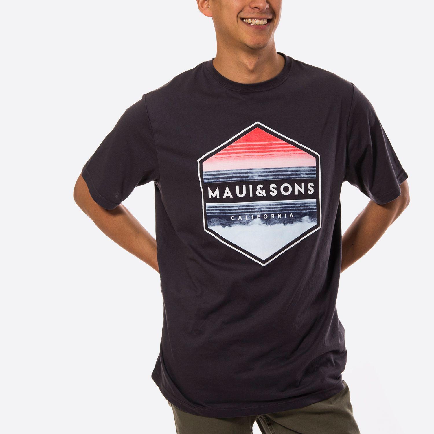 Polera M/C Hombre Negro Maui and Sons 5P274-MV19-0