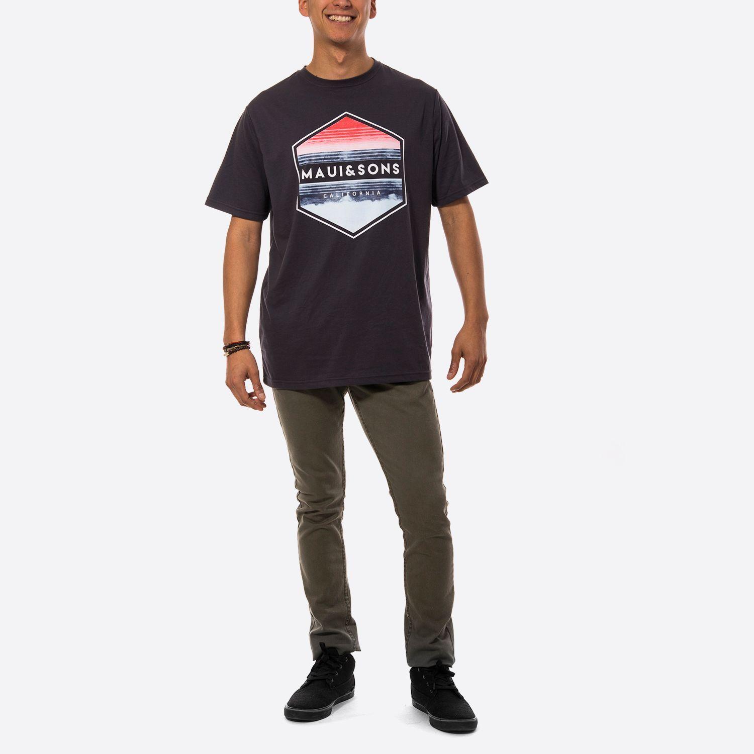 Polera M/C Hombre Negro Maui and Sons 5P274-MV19-2