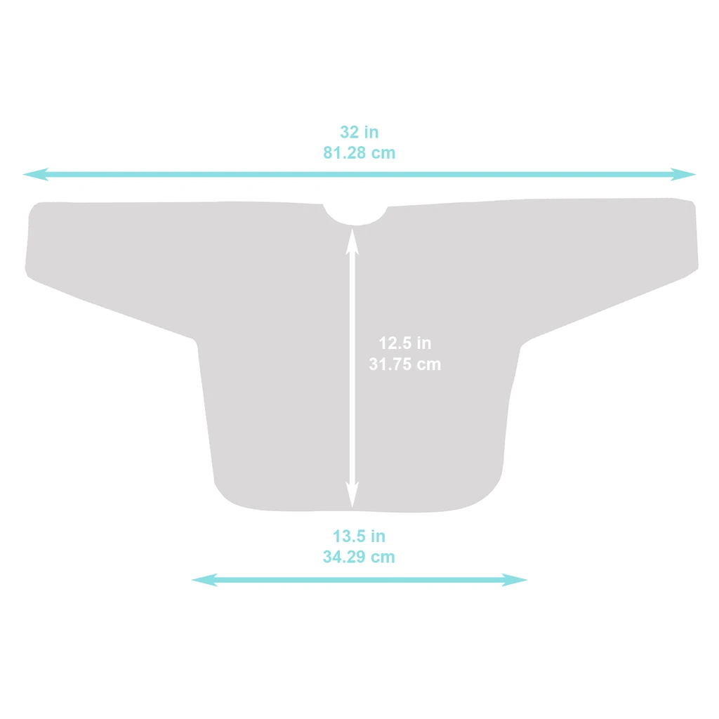 Baberos con mangas Arcoiris Bumkins-3