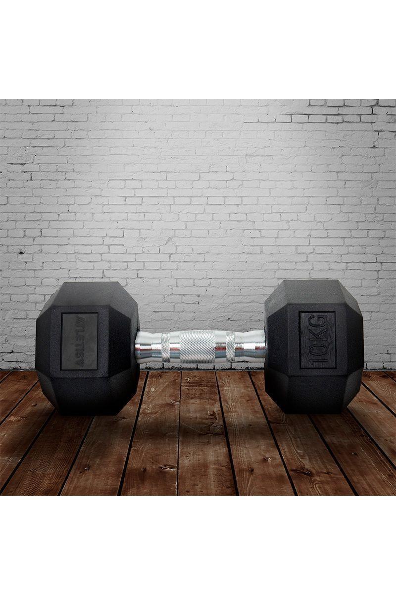 Mancuerna Hexagonal 10 Kg Negro-5