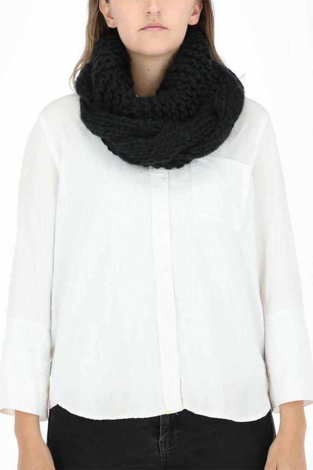 Cuello Trenza Negro Humana-2