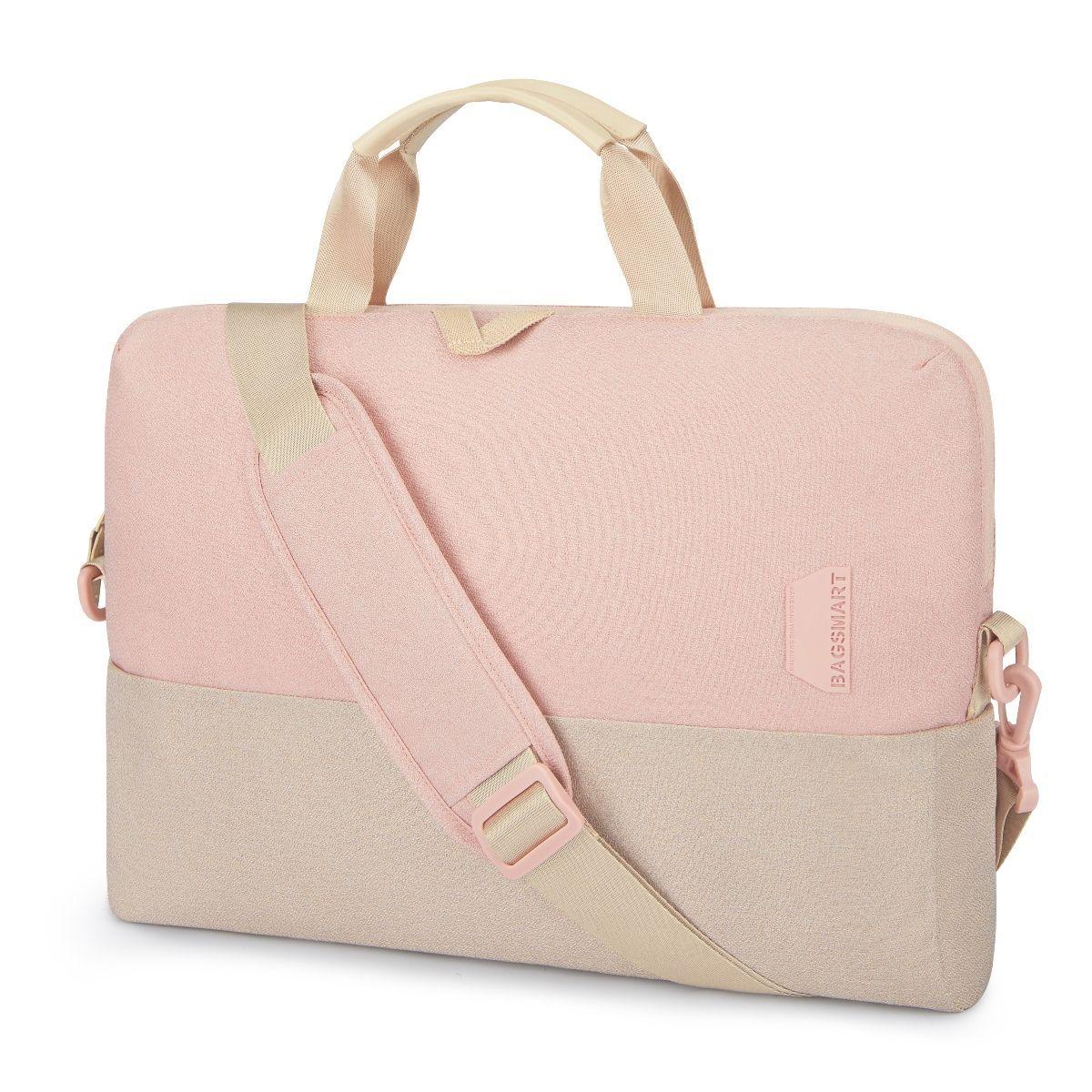 Bagsmart Bolso computador SLIM para 15.6'' - Rosado-1