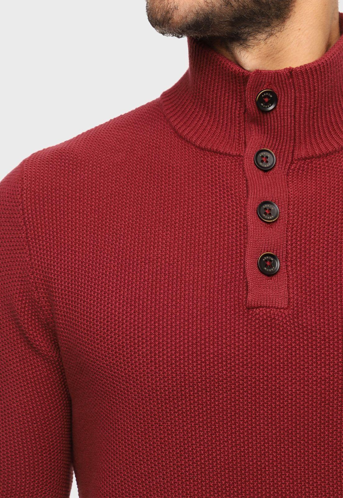 Sweater Texturado Half Button Arrow-2