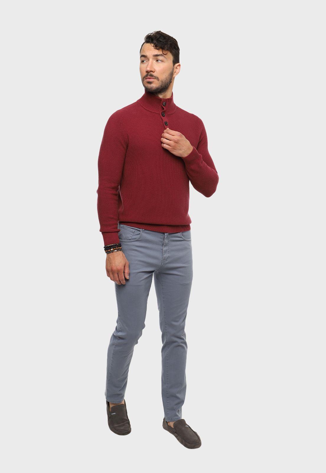Sweater Texturado Half Button Arrow-3