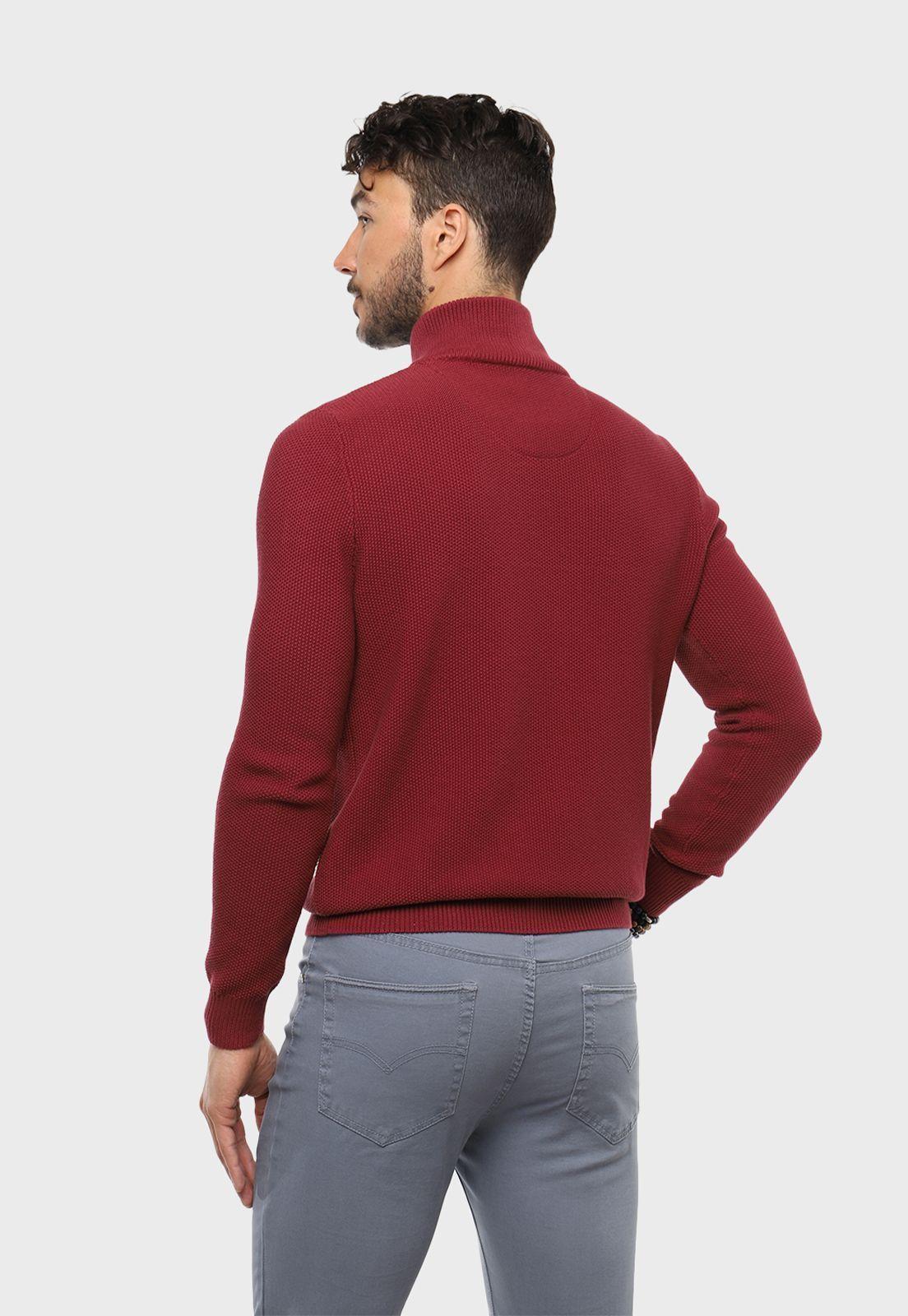 Sweater Texturado Half Button Arrow-1
