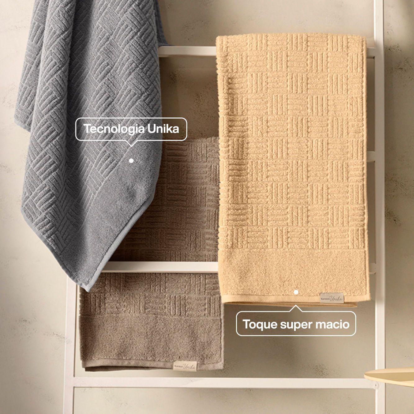 Sábana de baño Karsten Invicta 450gr 86 x 150 cm Gris-2