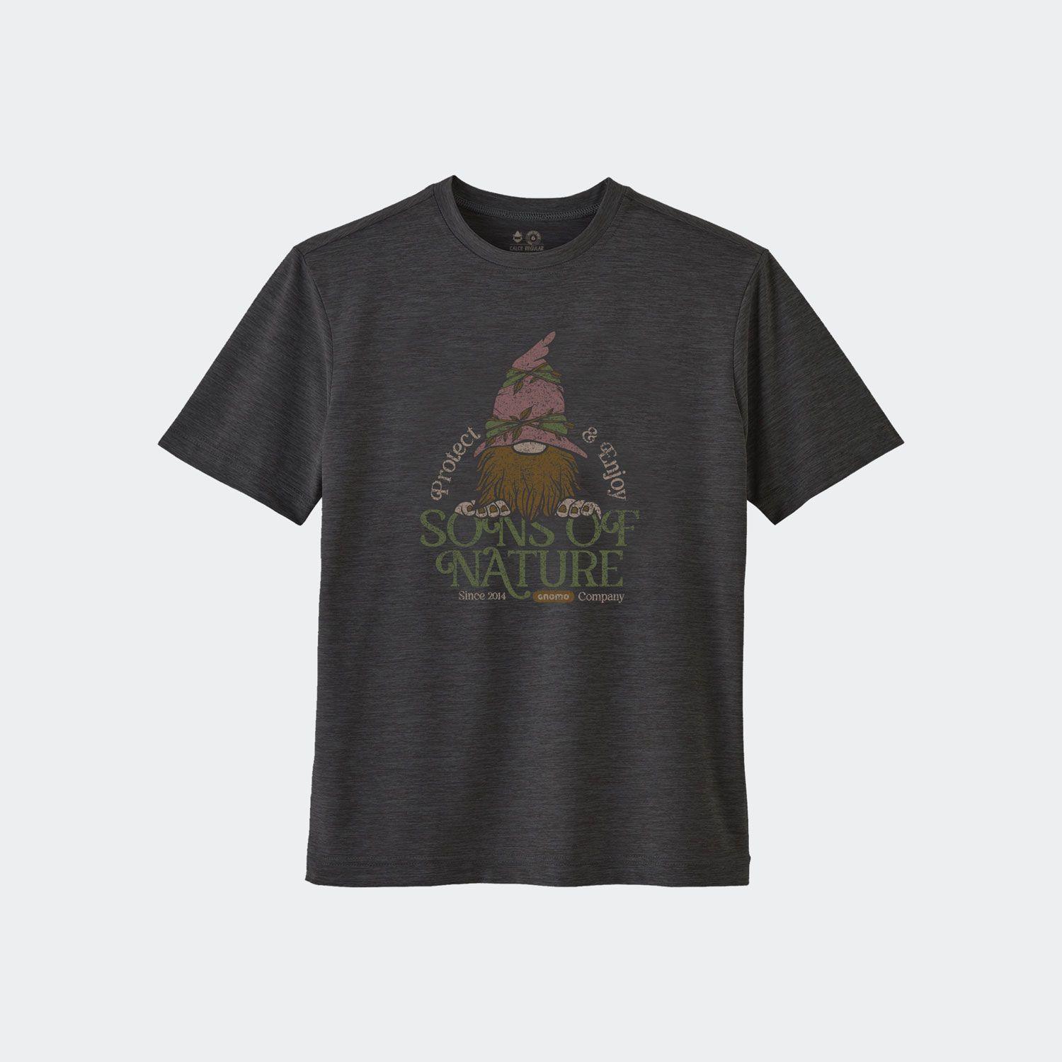 Polera ECO F-6 Heather Black Niño Gnomo-0