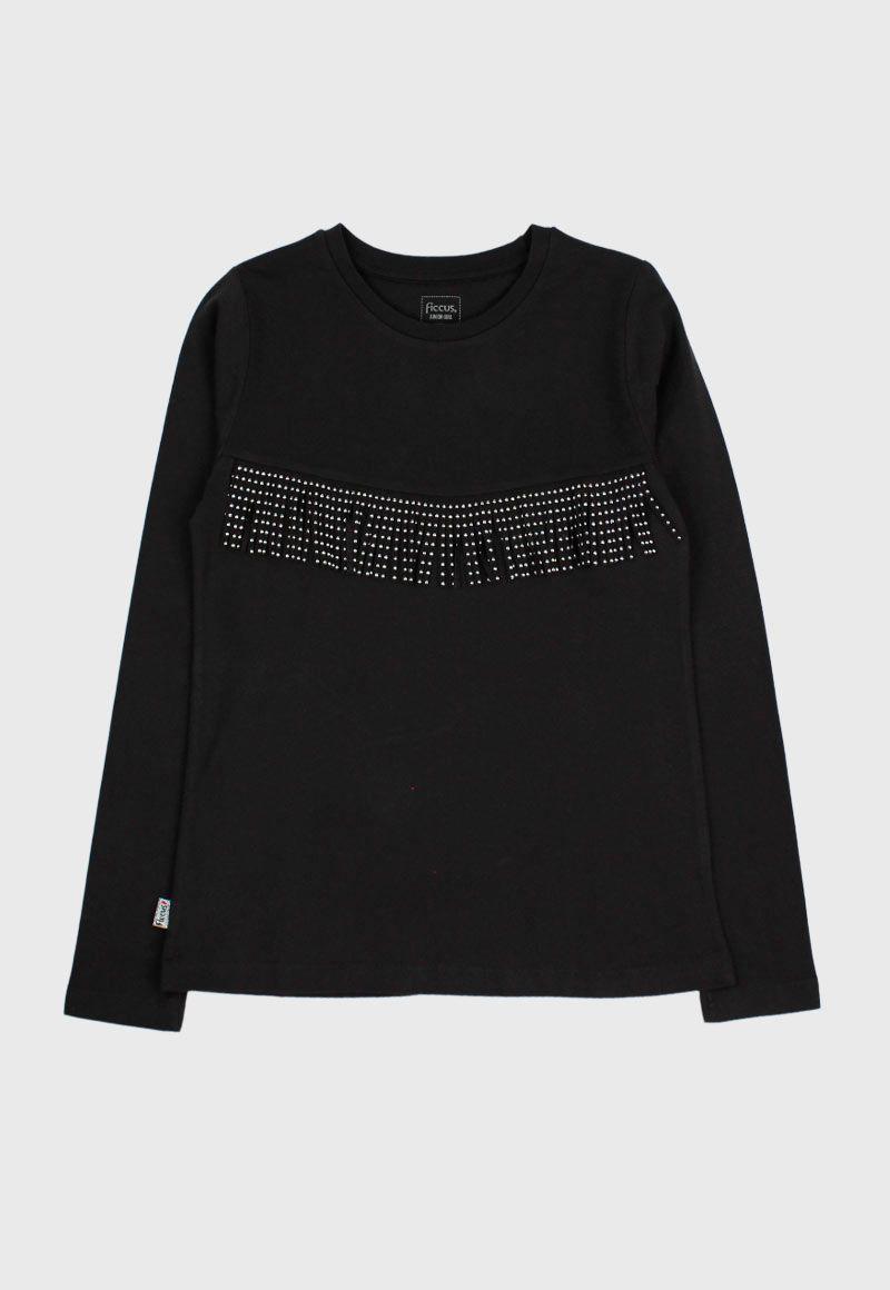 Polera junior niña flecos stronger 359-0