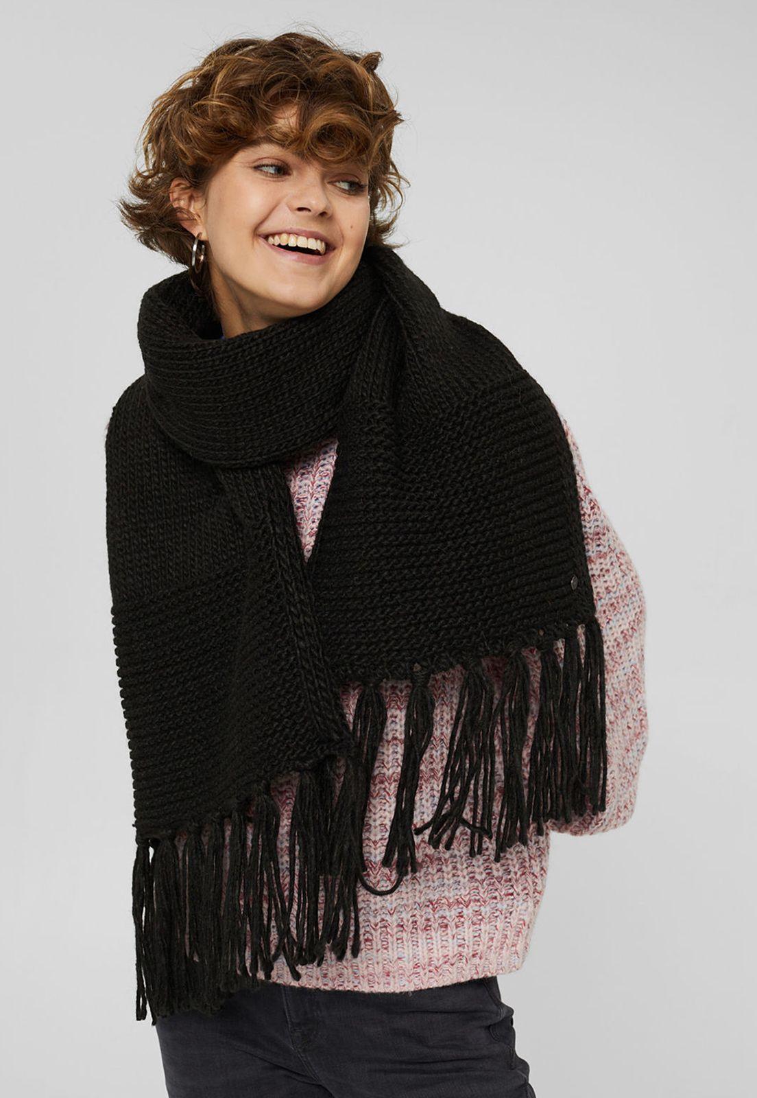 Bufanda Larga Con Flecos Esprit-3