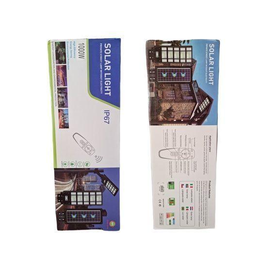 Foco Led Solar 1.000w Poste Exterior Focos Solares Potentes + Base-4