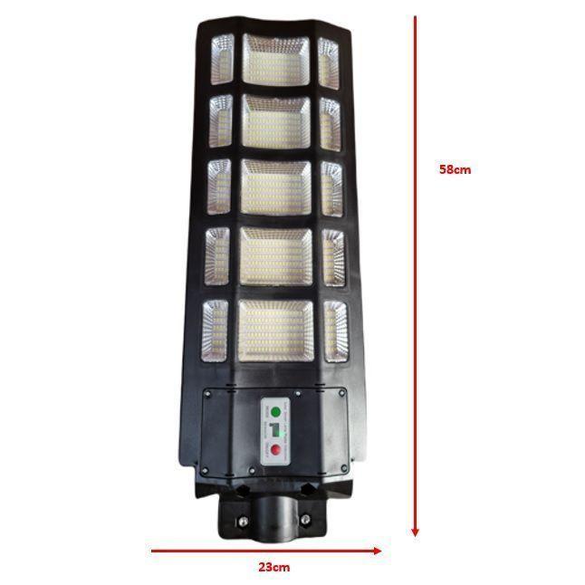 Foco Led Solar 1.000w Poste Exterior Focos Solares Potentes + Base-2