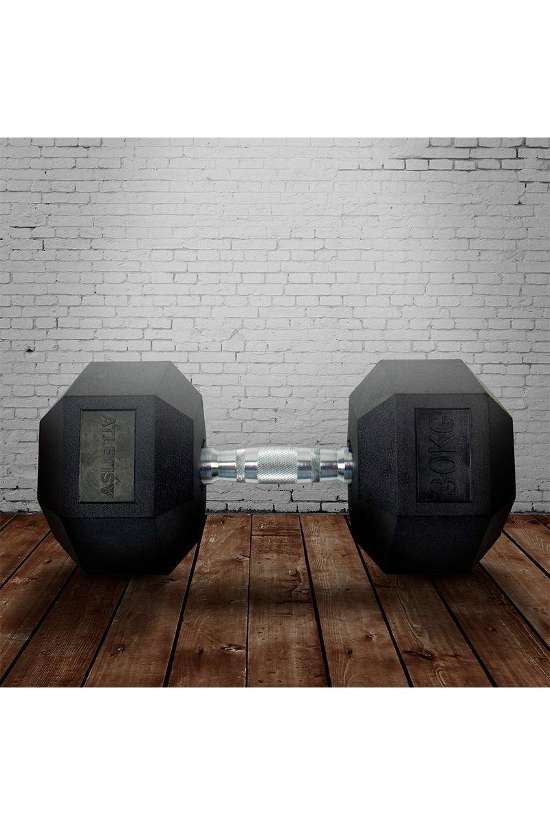 Mancuerna Hexagonal 30 Kg Negro-5