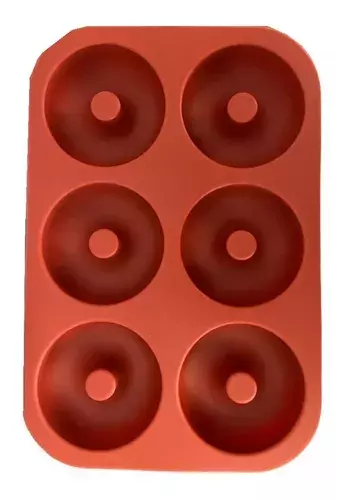 Pack X2 Moldes De Silicona Donas Moldes Donuts Molde Dona 6 TERRACOTA-3