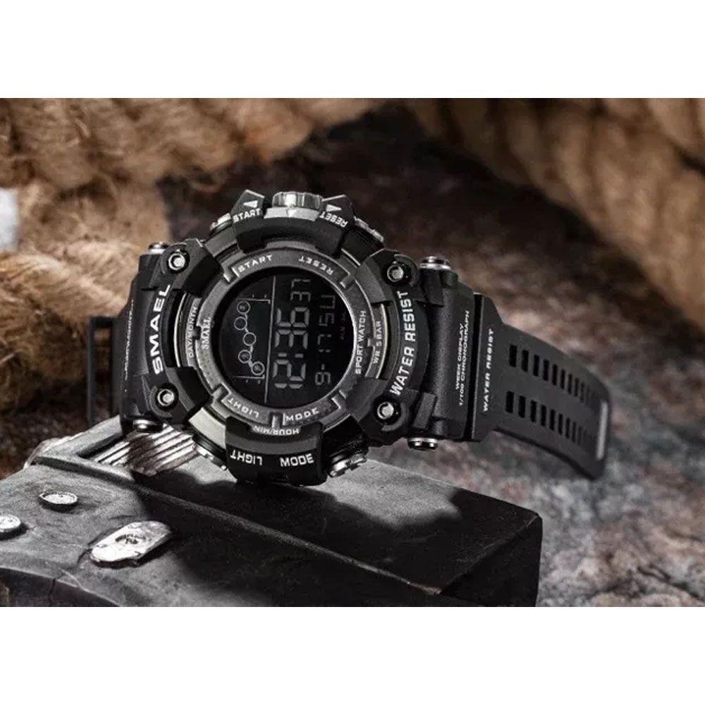 Reloj Hombre Deportivo Relojes Waterproof Negro-2
