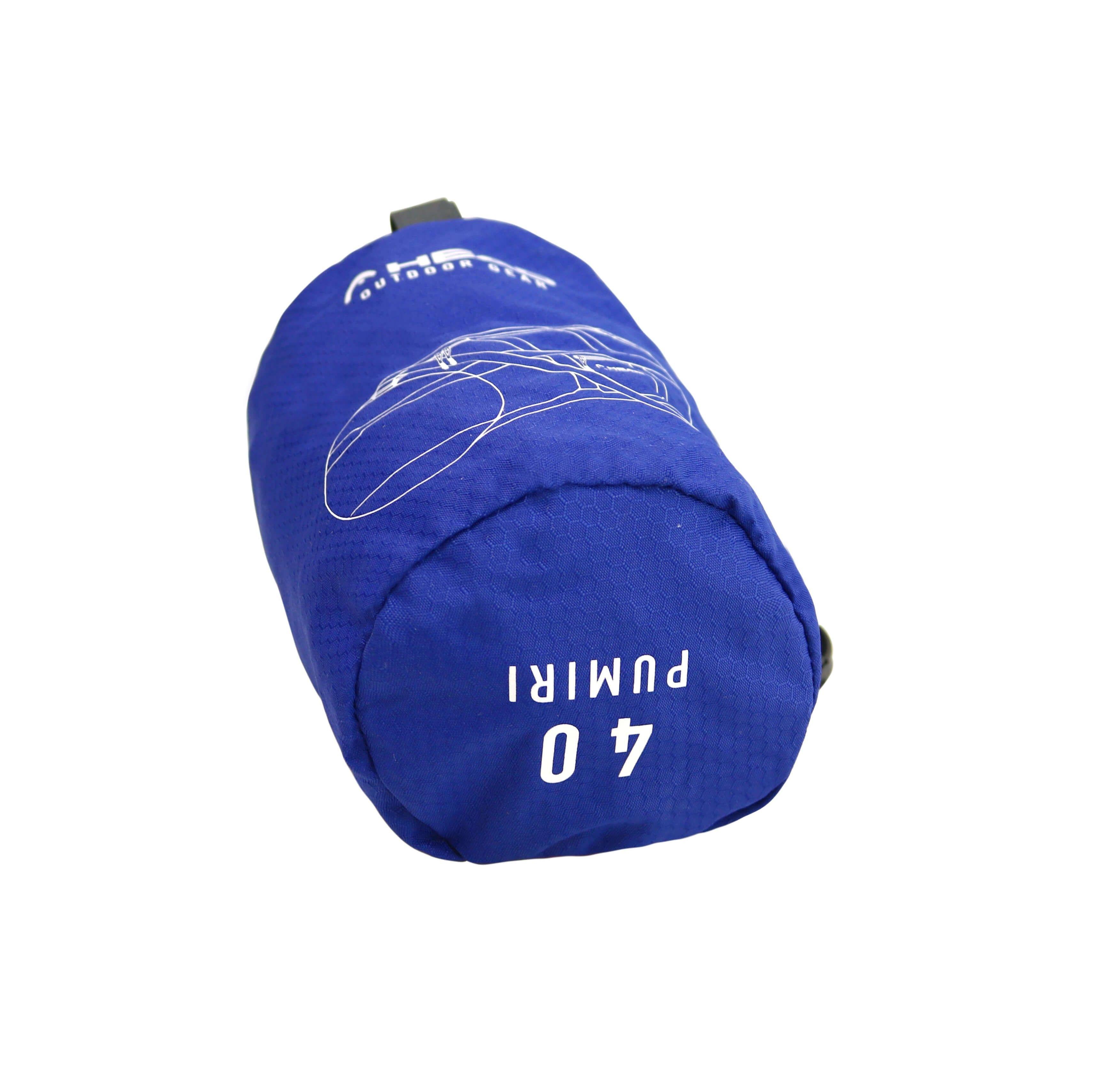 Bolso Outdoor Pumiri 40 Compactable Azul Head  -2