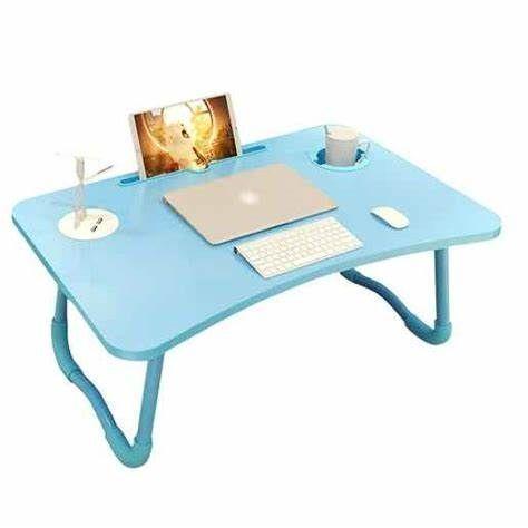 Mesa Cama Plegable Para Notebook Celeste USB-0