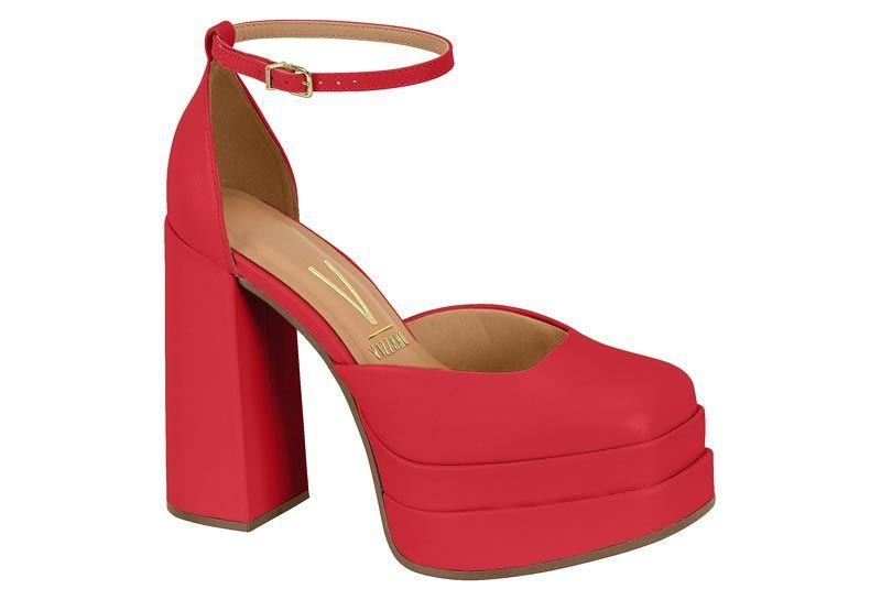 Sandalia Maxi Mujer Rojo 1395-101- Vizzano-0