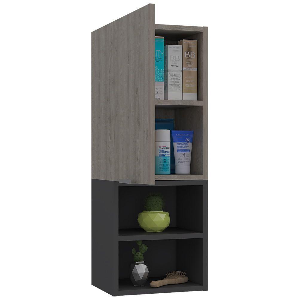 MUEBLE AUXILIAR DE BAÑO JULES(1C)CENIZA/-0