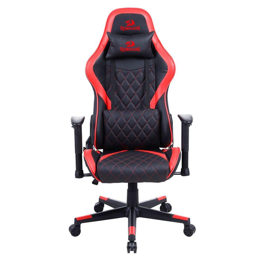 Silla Gamer Redragon Gaia Reclinable y Ajustable Roja-0