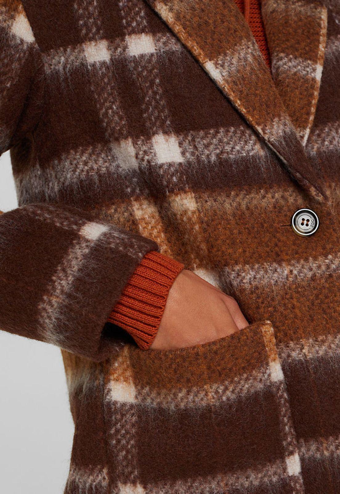 Abrigo Con Diseño A Cuadros Esprit-2