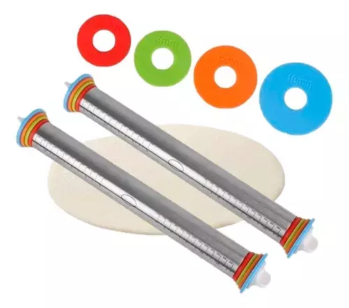 Pack 2 Uslero Acero Inoxidable Ajustable Fondant 45cm -2