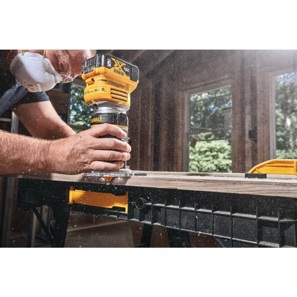 Fresadora Compacta 20V Sin Carbones Y Sin Batería  Dcw600B  Dewalt-1