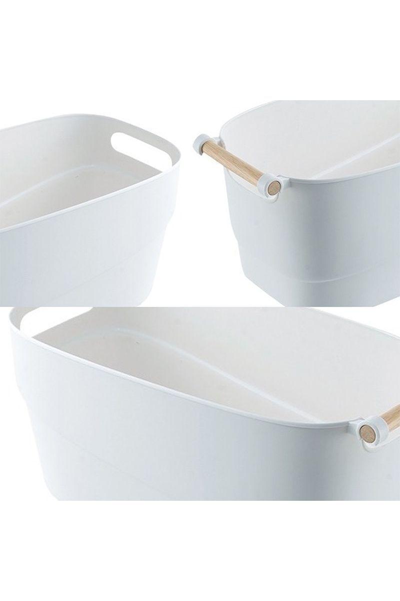 Canasto 10 Lt Retro Blanco-4