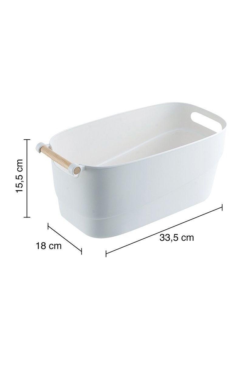 Canasto 10 Lt Retro Blanco-2