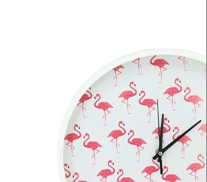 Reloj Muralla Redondo Decorativo Analogo Tropical Garzas-2