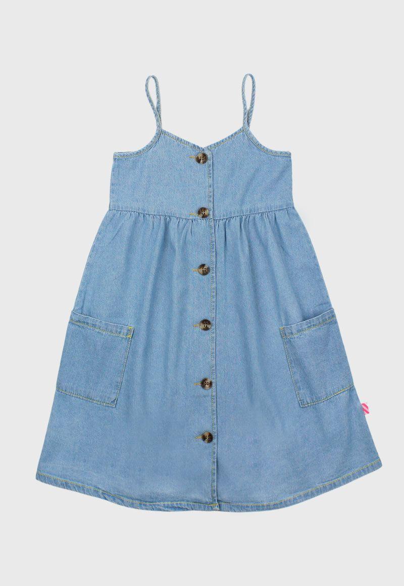 Vestido kids niña jeans 322-0