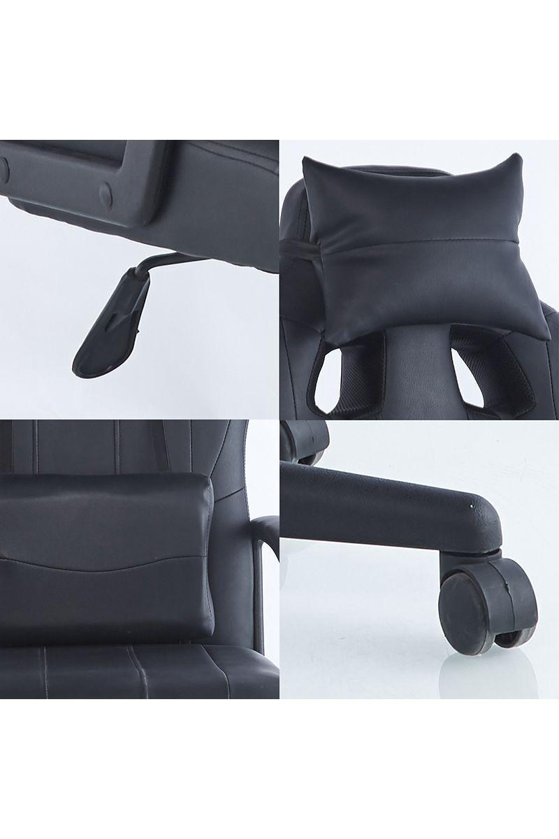 Silla Gamer con Altura Ajustable Negro-5