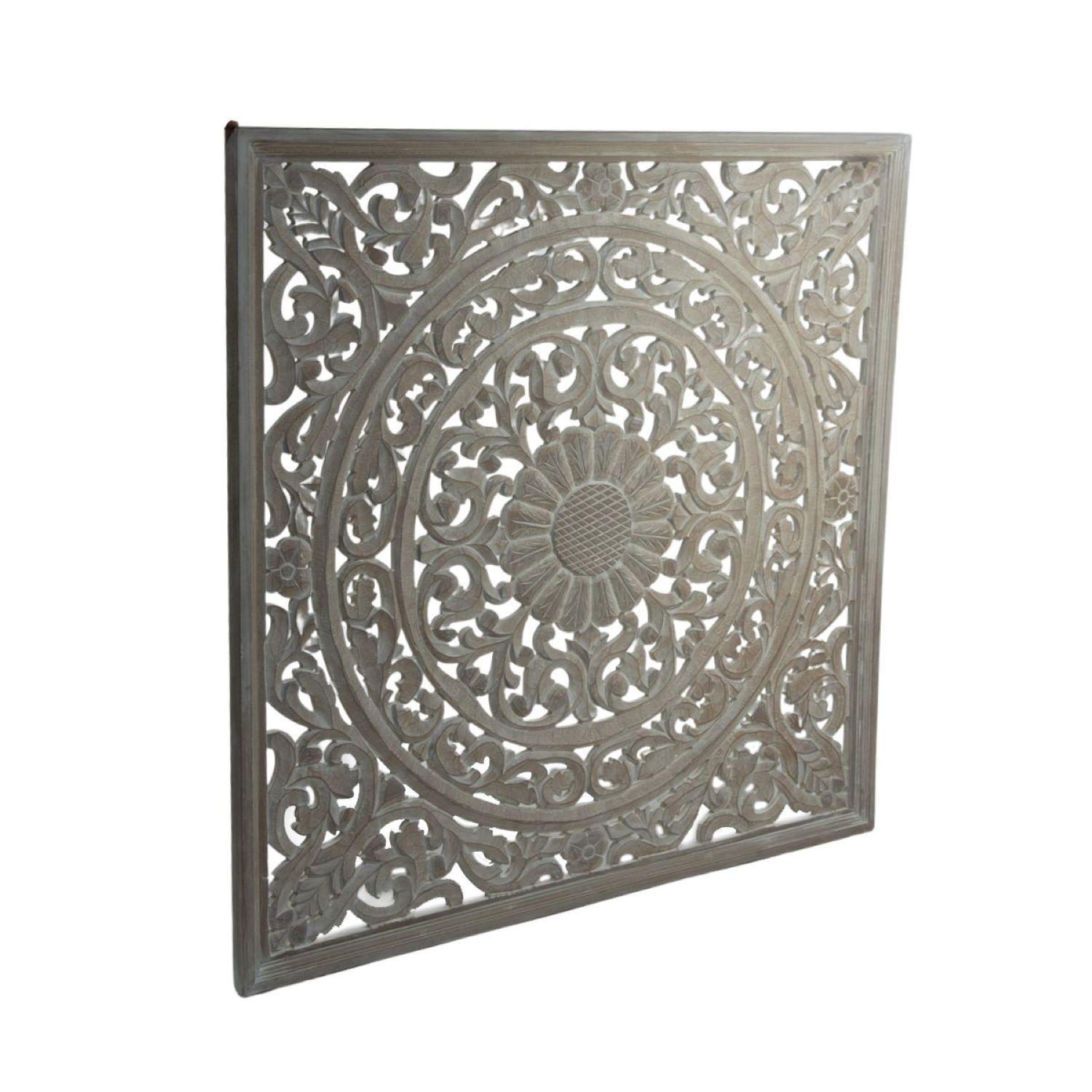Panel Cuadrado De Pared Tallado 120 x 120 cm-1