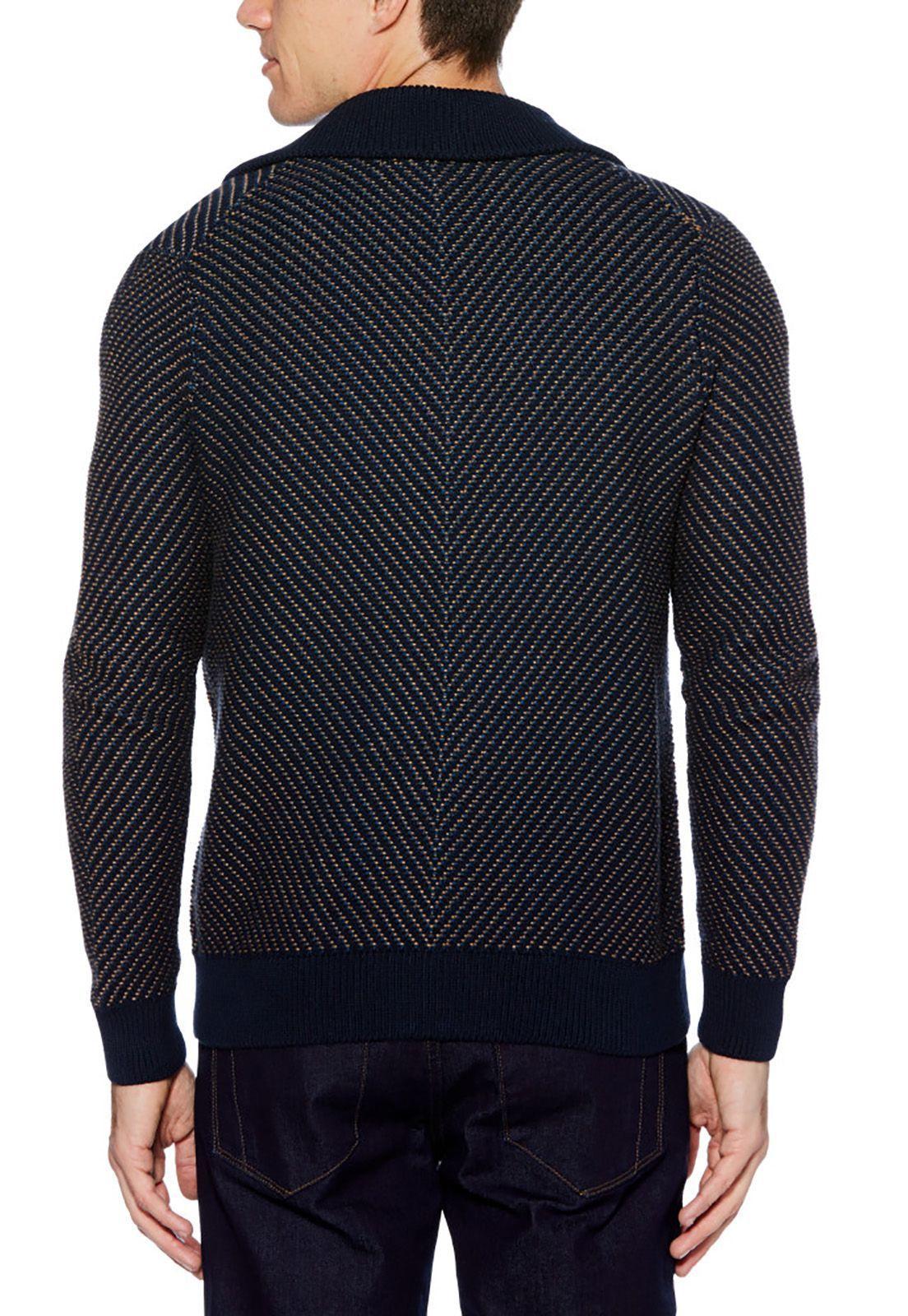 Sweater Casual Microdiseño Navy-2