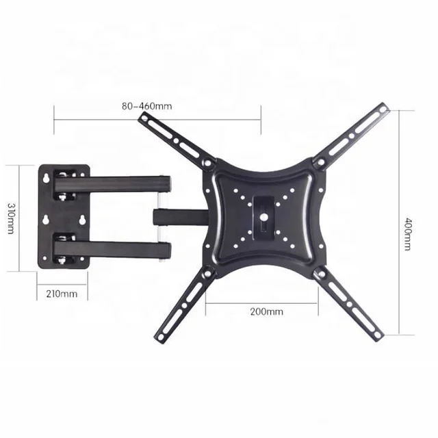 Soporte de Tv 14 A 55 Lcd Móvil con Giro Inclinación 180°-4