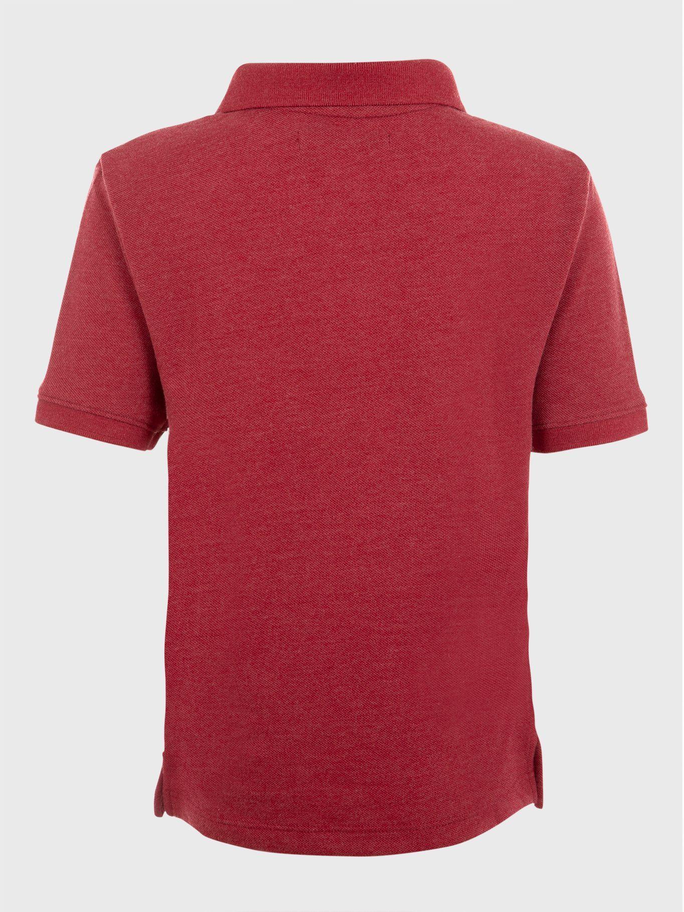 Polo Niño Micro Pique  Rojo Calvin Klein-1