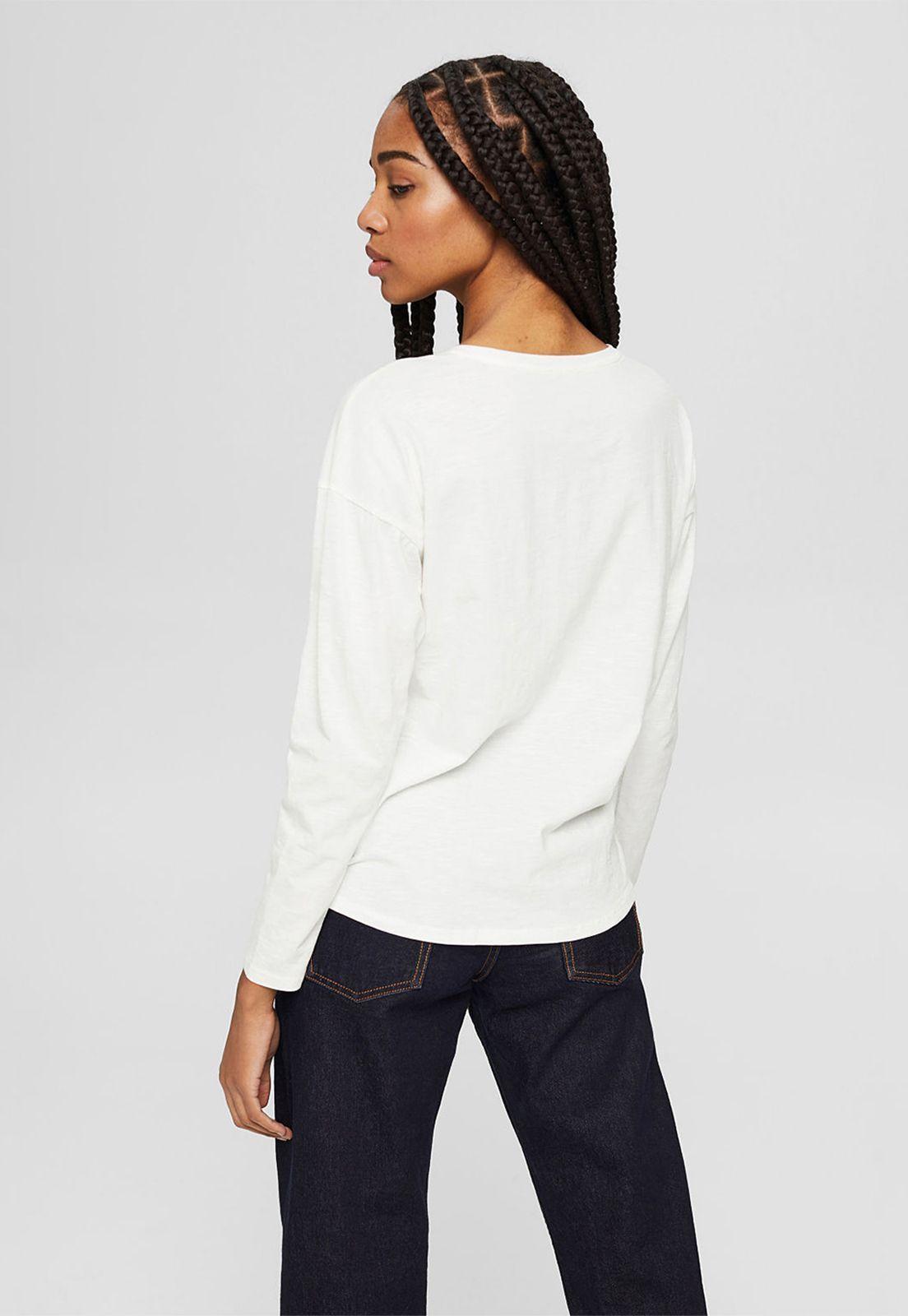 Polera mujer manga larga con estampado Esprit-1