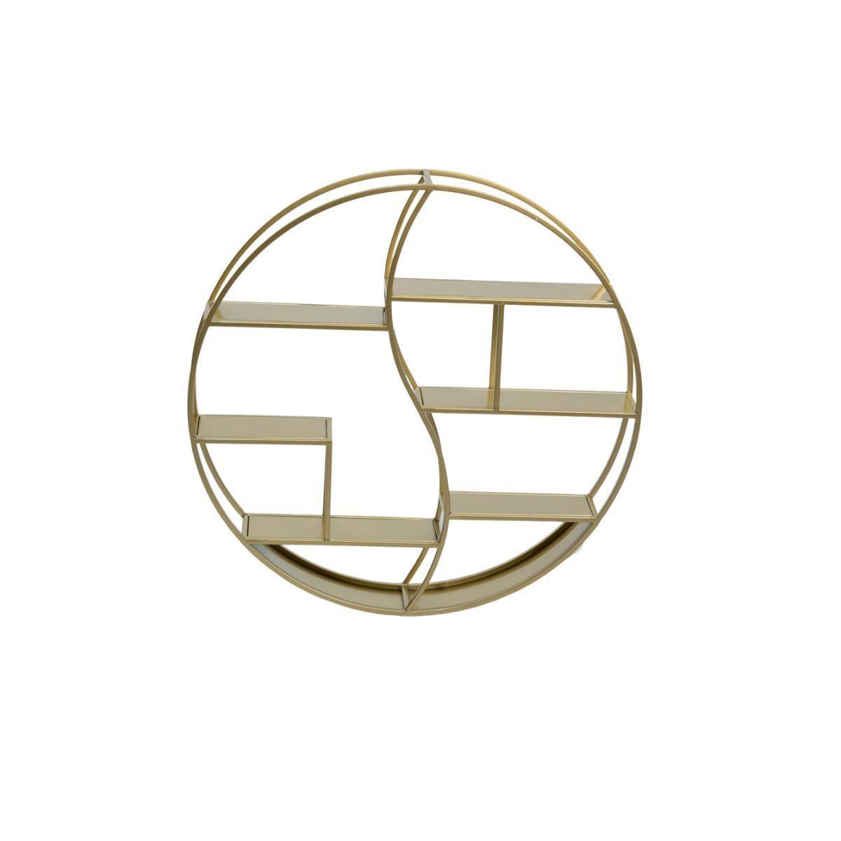 Repisa Decorativa De Pared Dorado 80 cm-0