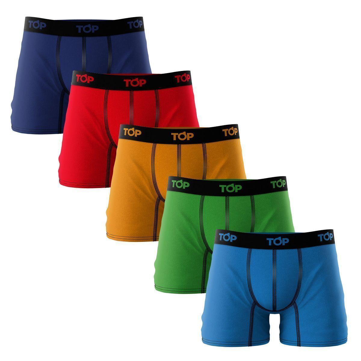 Boxer Medio Algodón Pack 5 C6 Top-0