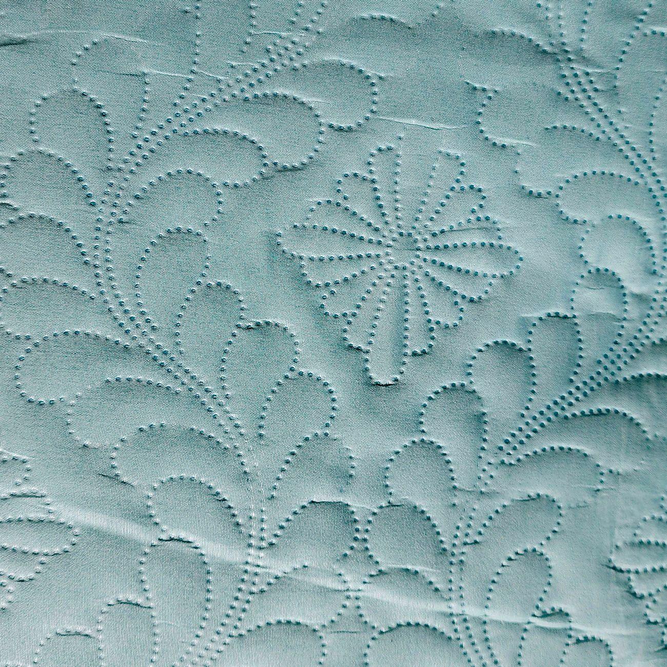 Cubrecama De Verano Quilt Queen Celeste - Liso-1