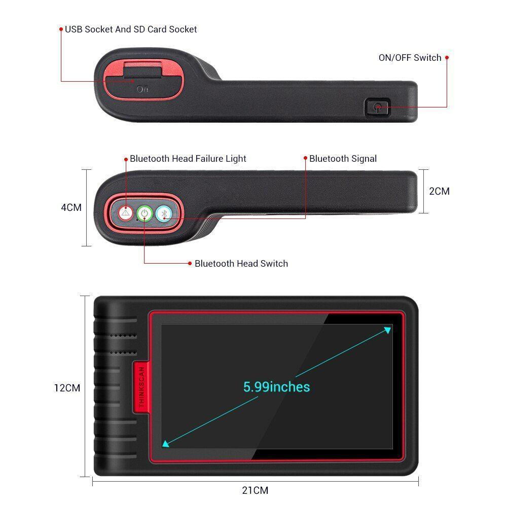Scanner automotriz multimarca ThinkScan Max-6