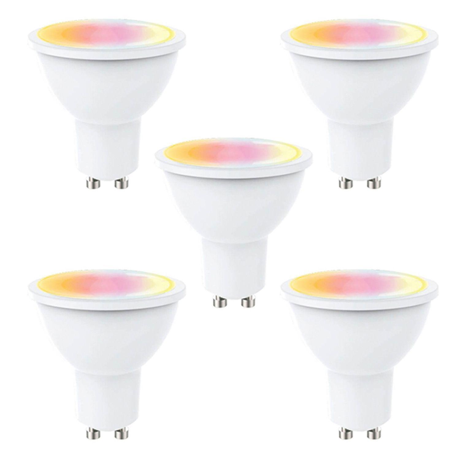 Pack 5 Ampolletas LED Smart Bright GU-10 5W-0
