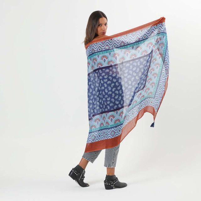 Pañuelo Estampado Azúl Amuse Humana-2
