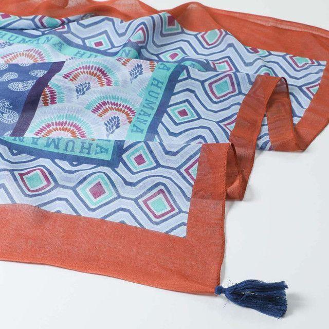 Pañuelo Estampado Azúl Amuse Humana-1